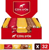 Côte d'Or Chocolate Bar Milk Double Lait - 32 pièces