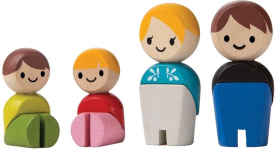 Houten speelgoed familie