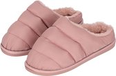 Apollo - Instap Pantoffels Dames - Gewatteerd - Roze - Maat 41/42 - Pantoffels dames