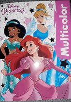 Multicolor kleurboek Disney Princess - assepoester, Jasmine, Ariel, Belle - Boek specials Nederland - art 400134
