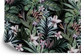 Fotobehang Tropische Bladeren - Vliesbehang - 450 x 300 cm