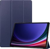 Étui Samsung Galaxy Tab S9 Ultra Bookcase hoesje - Just in Case - Blauw uni - Similicuir