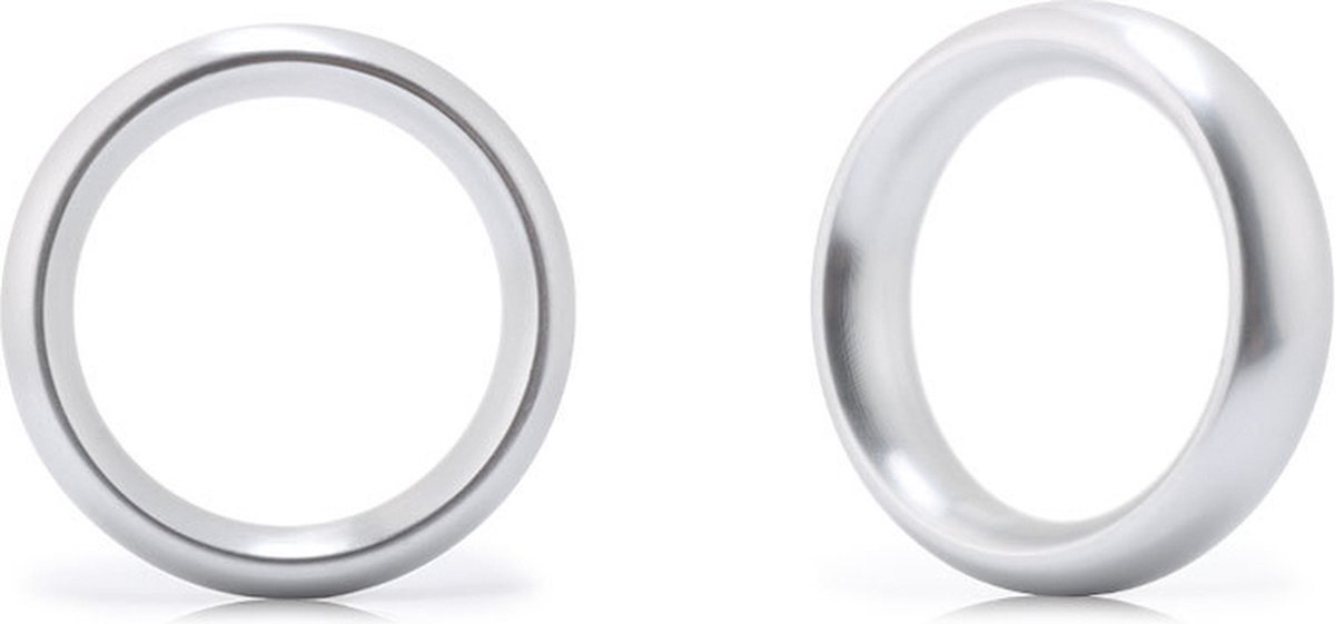 Goedkoopste Cockring Aluminum Donut Zilver 40 mm