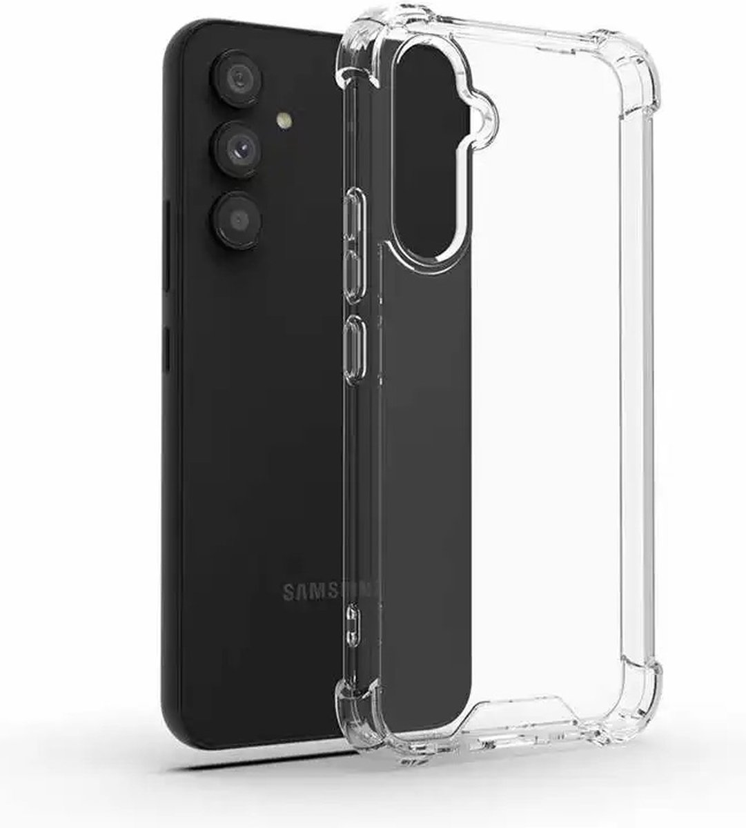 Hoogwaardige Crystal Anti Shock Bescherming Hoesje - Geschikt voor Samsung Galaxy A34/A34 5G - Extra sterke hoeken back cover - Transparant