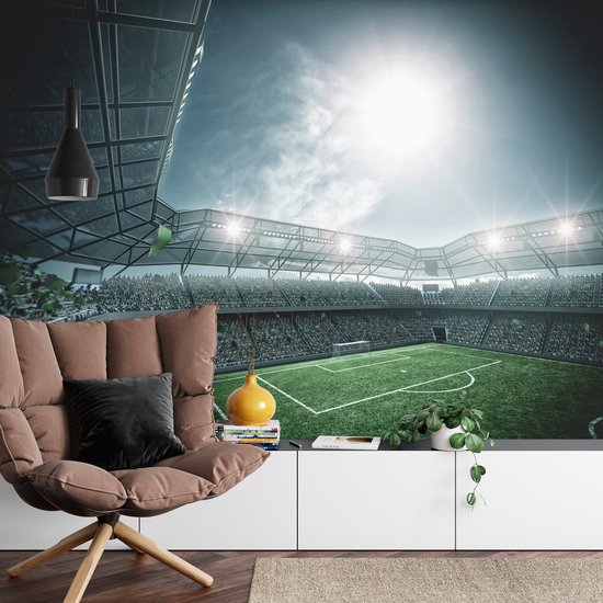 Fotobehang Voetbalstadion - Vliesbehang - 360 x 240 cm