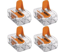 Set van verbindingsklemmen - lasklemmen voor installatiedraad - 4 stuks