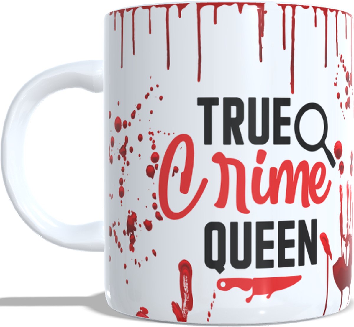 Koffie beker - thee mok True crime queen - verjaardag - geschenk