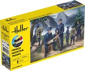 1:35 Heller 57223 French Mountain Troops - Figuren - Starter Kit Plastic Modelbouwpakket