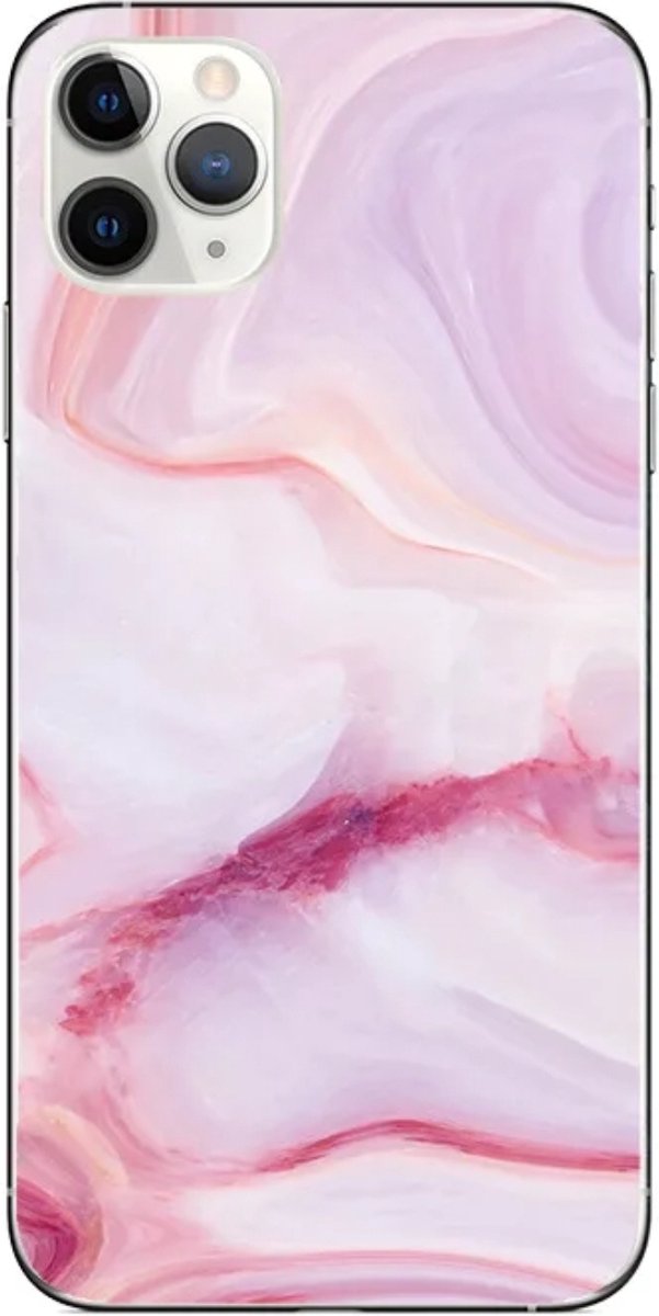 Marble Design telefoonhoesje voor de iPhone 14 PLUS - Pink sand
