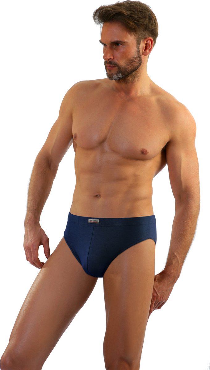 Sesto senso- Leopard- slipje - katoen- marineblauw M