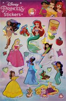 Disney Princess - 6 x feuille d'autocollants avec +/- 10 grands autocollants et 10 petits autocollants - paillettes - effet holographique - bricolage - créatif - princesses - Sinterklaas - cadeau de chaussures - cadeau