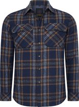 Mario Russo Overshirt - Overhemd Heren - Vest - 100% Katoen - XL - Navy