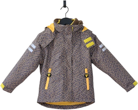 Ducksday - vierseizoensjas met uitritsbare sherpa fleece jas - waterdicht - 3 in 1 regenjas - unisex - Puck - maat 92/98