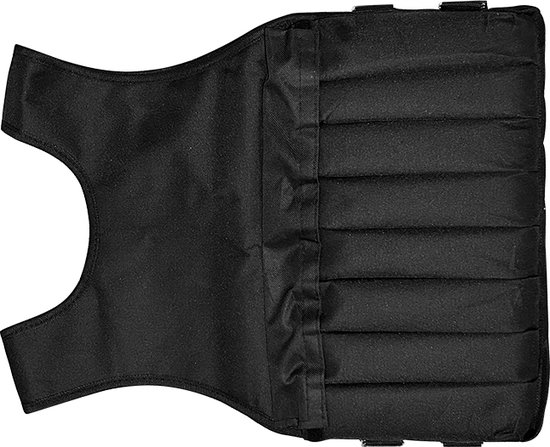 AJ-Sports Verstelbaar Gewichtsvest 10kg - Gewichtsvesten - Weight vest - Gewichten - Krachttraining & Crossfit Trainingsvest - Hardlopen - Cardio - Calisthenics - Crossfit - Zwart - Geschikt vanaf maat M / L