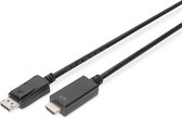 Digitus AK-340303-020-S DisplayPort-kabel DisplayPort / HDMI Adapterkabel DisplayPort-stekker, HDMI-A-stekker 2.00 m Zw