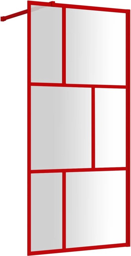 Paroi de douche vidaXL Inloopdouchewand transparant 100x195 cm ESG-glas