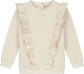 Prénatal peuter sweater - Meisjes Kleding - Light Brown Melange - Maat 80