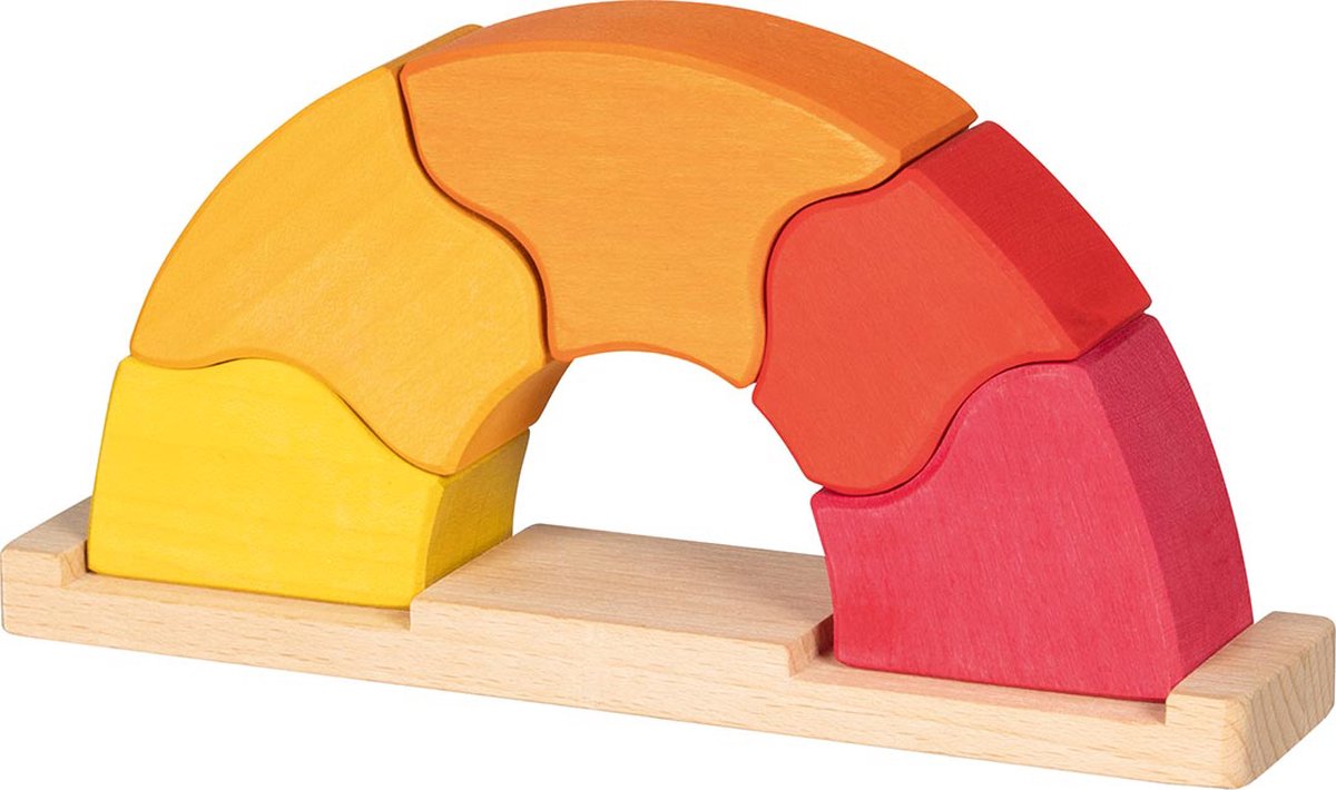 GOKI Bouwblokken - Zonsopgang - 6 Delen - Hout - 3 Jaar