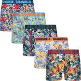 5 PACK Boxershort Heren | Katoen | Maat XXL | Print | Multicolor | Ondergoed Heren | Onderbroeken Heren |