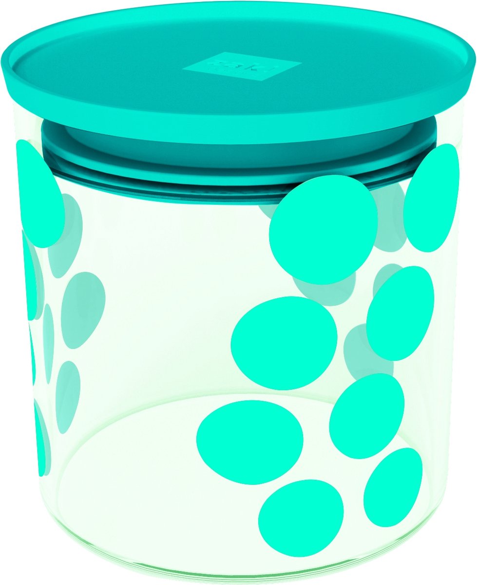 Zak!Designs - Dot Dot Voorraadpot 650 ml - Glas - Blauw -
