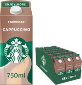 Bol.com Starbucks Multiserve cappuccino ijskoffie - 18 x 750ml aanbieding