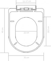 Bol.com The Living Store Toiletbril - Soft-close - Polypropyleen - 45 x 35 cm - Zwart aanbieding