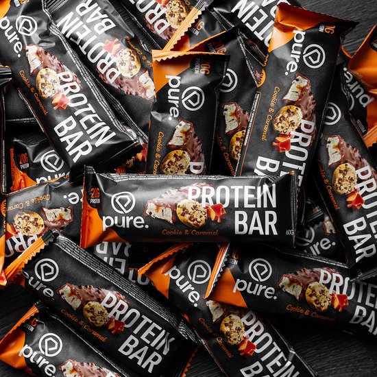 Pure. Protein Bar Crunchy - Cookie Caramel - 12 eiwitrepen - 20g protein van Pure — afbeelding 2