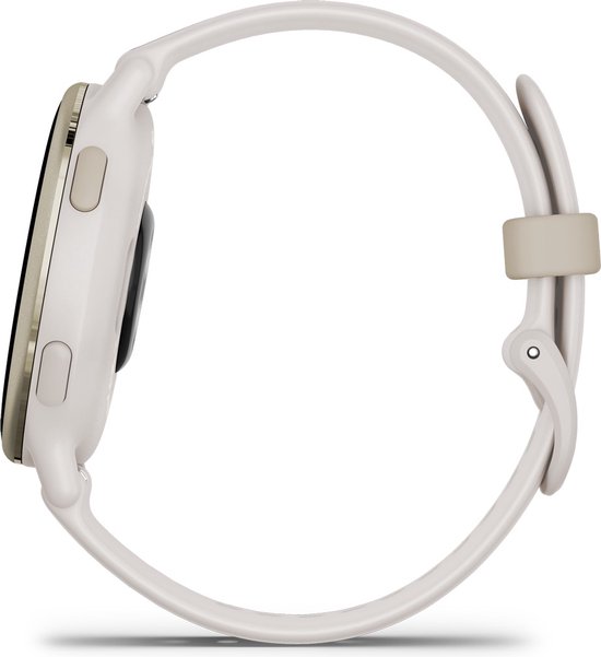 Garmin Vivoactive 5 - Sporthorloge - AMOLED-Scherm - Ivory/Cream Goudkleurig