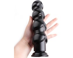Mega anale kralen dildo - Zuignap - XXL Plug - Anaal en Vaginaal - Breed en Lang - Hoge kwaliteit