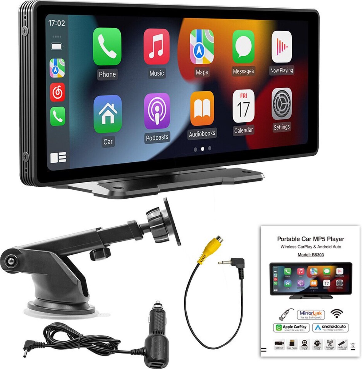 Apple Carplay - Écran autoradio - Multimédia - Wifi - Lecteur vidéo - Sans  fil - Écran... | bol