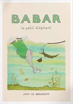 Babar Le Petit Eléphant (Babar de Olifant) | Poster | A4: 21 x 30 cm