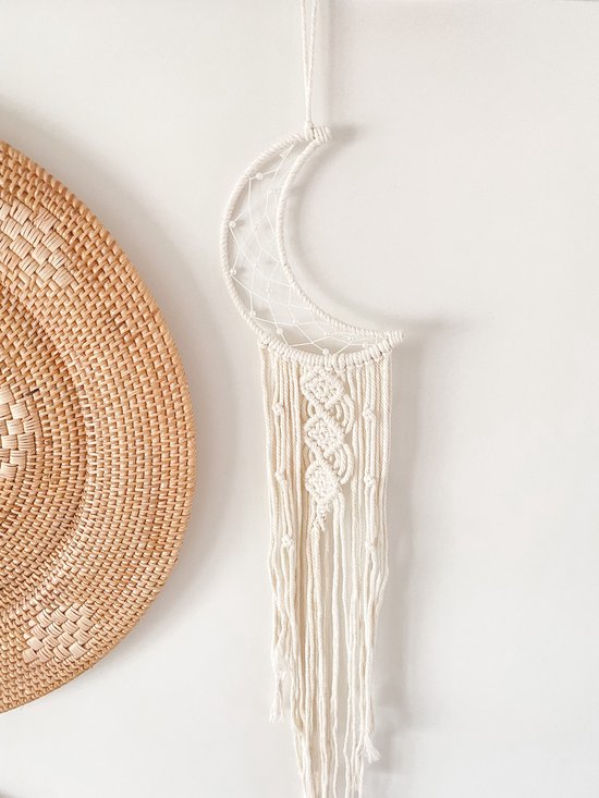 BN Living Macramé dromenvanger met verlichting - Wandkleed - Wandhanger - Dreamcatcher - Boho Interieur - Leuk voor de kinderkamer in de camper of caravan - Sinterklaas kerstcadeau