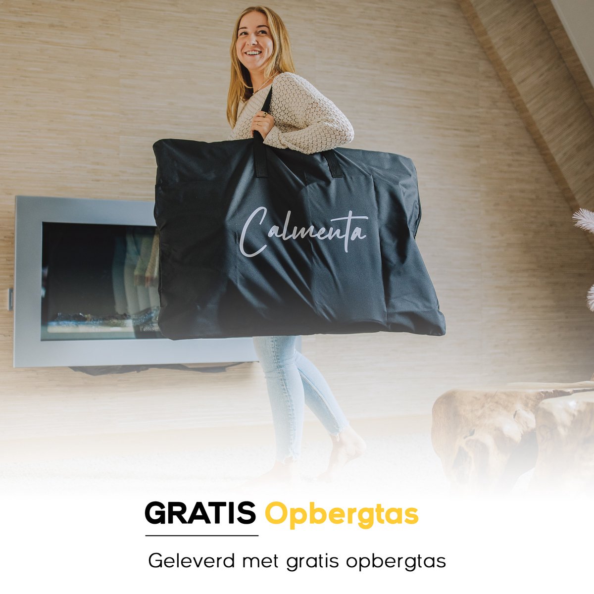 Afbeelding 2 van CALMENTA® Shiatsu Massagestoel – Opbergtas - Rugmassage en Nekmassage apparaat - Massagekussen - Compressiemassage – Elektrisch Warmtefunctie - Vibratie - Rugpijn en Nekpijn - Massagemat