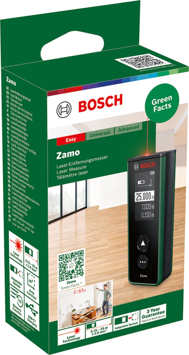 Télémètre laser Zamo 25m - BOSCH