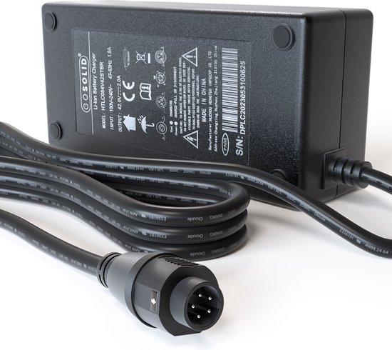 GO SOLID! ® Oplader geschikt voor Sparta/Batavus E-bike 36V 2A 5-polig (2014-2015) van GO SOLID! — afbeelding 3