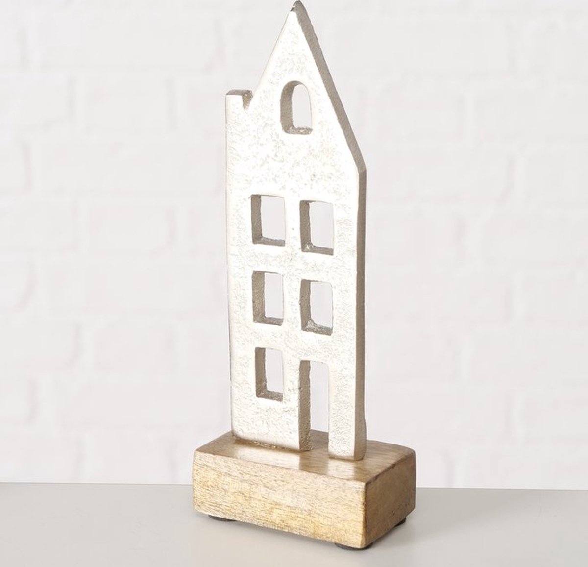 Decoratief Object Hus - Huis - Mangohout - Groot