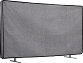 stoffen beschermhoes voor TV - Compatibel met 55" TV - Afdekhoes van linnen - In donkergrijs