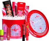 Nyx Professional Makeup - Édition Limited Holiday 2023 - Ready Set Flamin-GO! Coffret cadeau de Noël de 24 maquillages pleine grandeur - Édition limitée de fin d'année