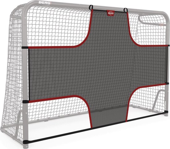 BERG Target Net S - Geschikt voor BERG SportsGoal - 180x120 cm - Zwart/Rood