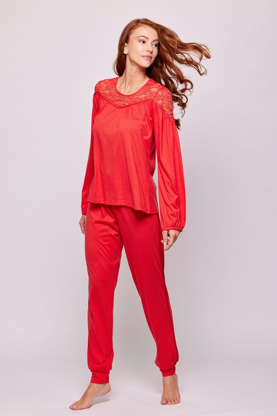 Lords & Lilies pyjama dames - rood - 232-50-XPI-S/498 - maat L