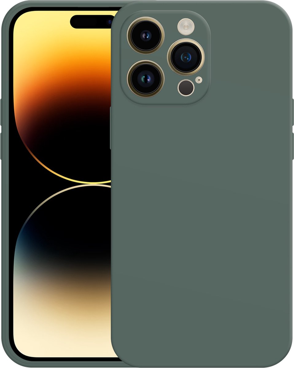 Just in Case hoesje geschikt voor iPhone 14 Pro Max Hoesje - Color Backcover - Groen