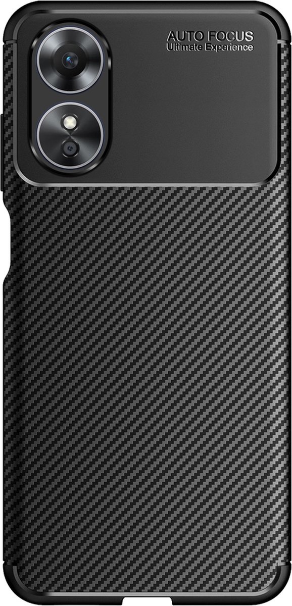 Just in Case hoesje geschikt voor Oppo A17 - Rugged TPU - Zwart