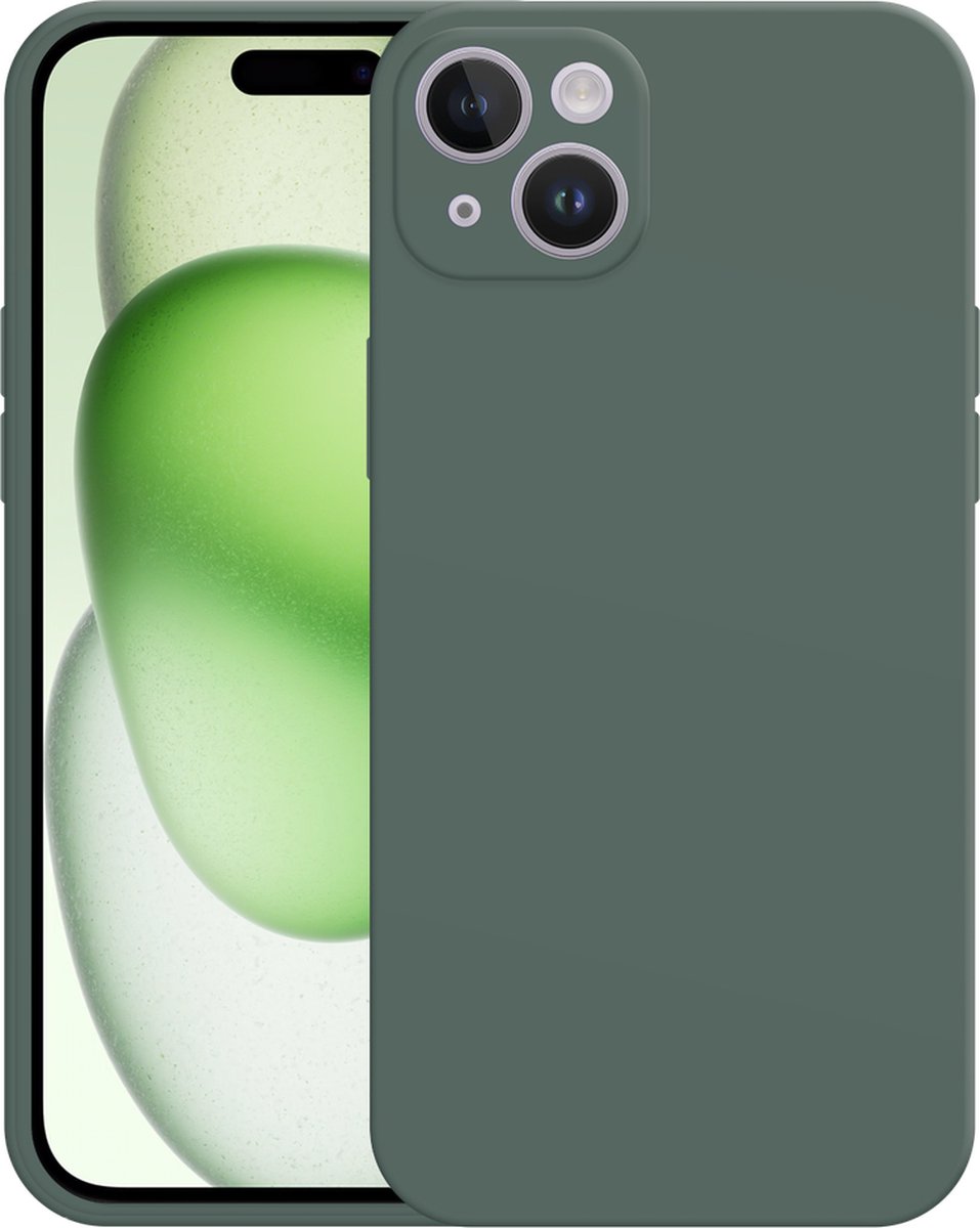 Just in Case hoesje geschikt voor iPhone 15 Plus Hoesje - Color Backcover - Groen
