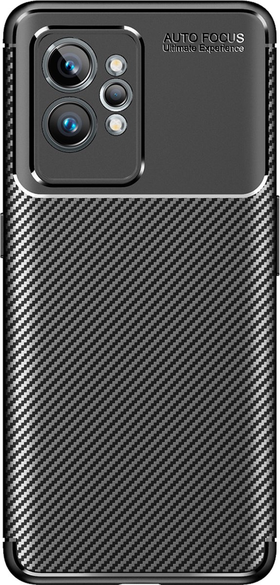 Just in Case hoesje geschikt voor Realme GT2 Pro - Rugged TPU - Zwart