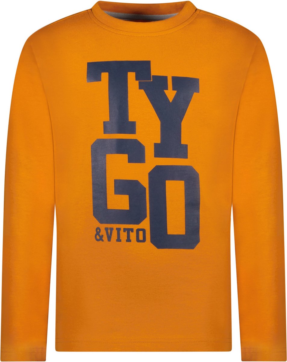 TYGO & vito - Longsleeve Danio - Warm Yellow - Maat 122-128