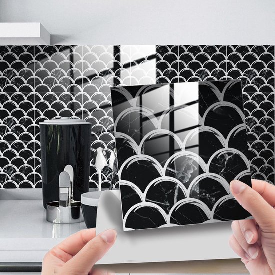 3D tegelstickers-25pcs-20*20cm-voor keuken en badkamer