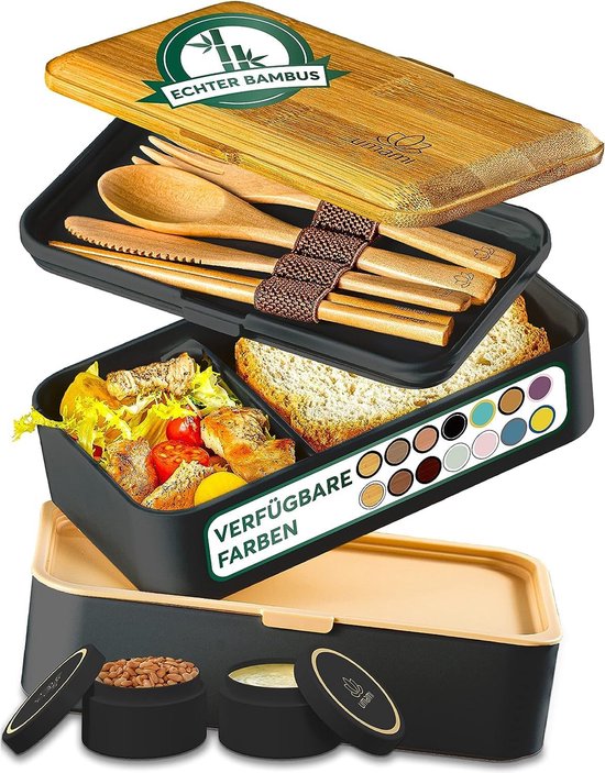 Umami All-in-1 1,2L Bento Box Volwassenen met Bestek & 2