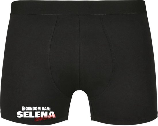 Eigendom van Selena , Afblijven! Heren Boxershort - Relatie - Vriend - Onderbroek