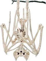 Vleermuisskelet voor Halloween, griezelige simulatie van echt skelet van vleermuis, decoratie voor Halloween, 1 stuk