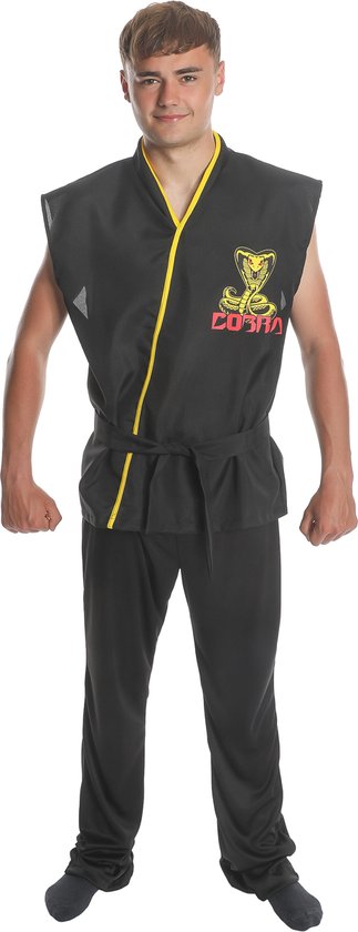 Vegaoo - Déguisement d'étudiant de karaté Zwart adulte